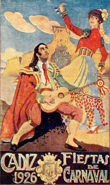 Carnaval de Cádiz cartel 1926