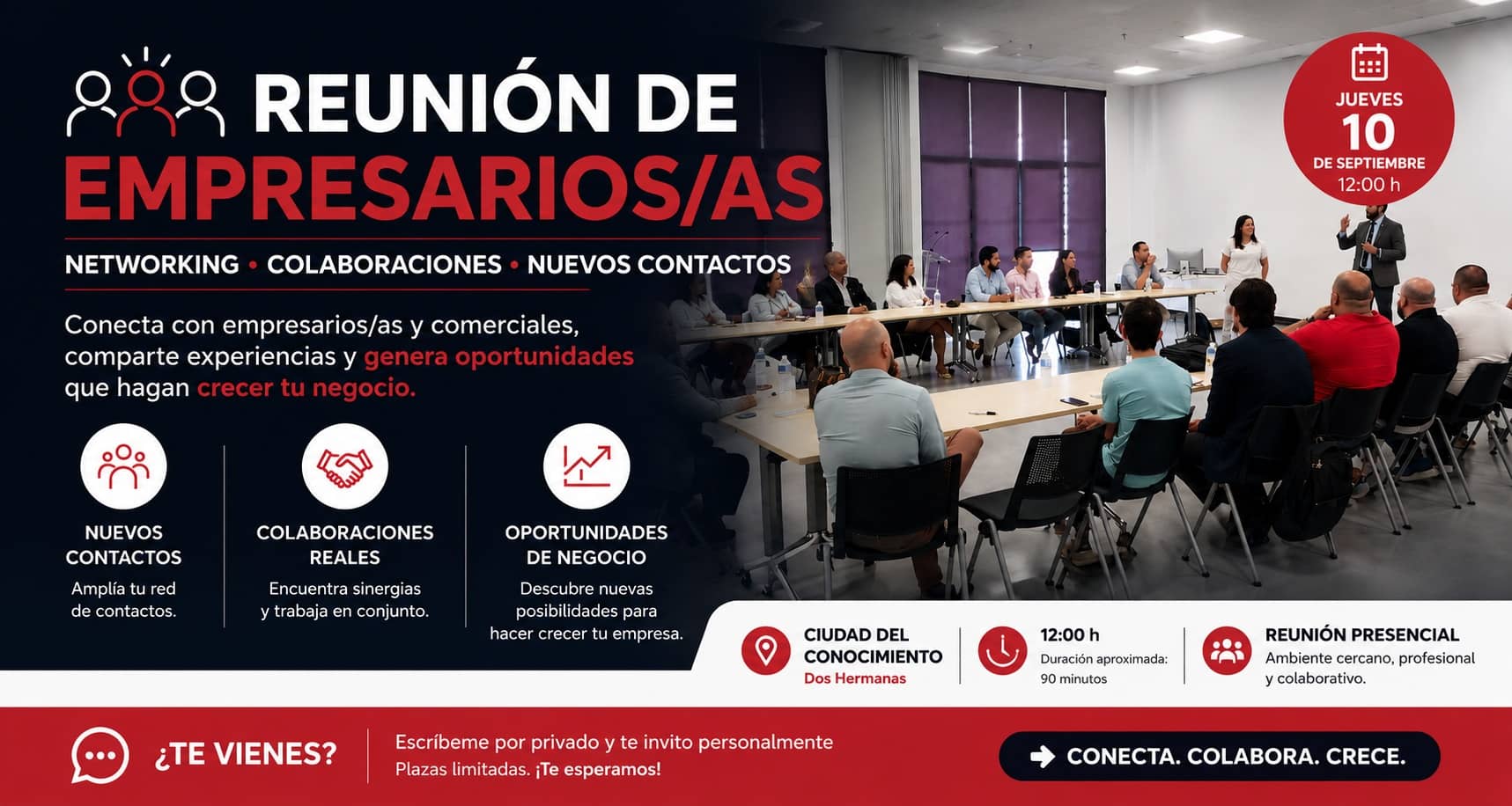 reunión empresarial dos hermanas sevilla septiembre