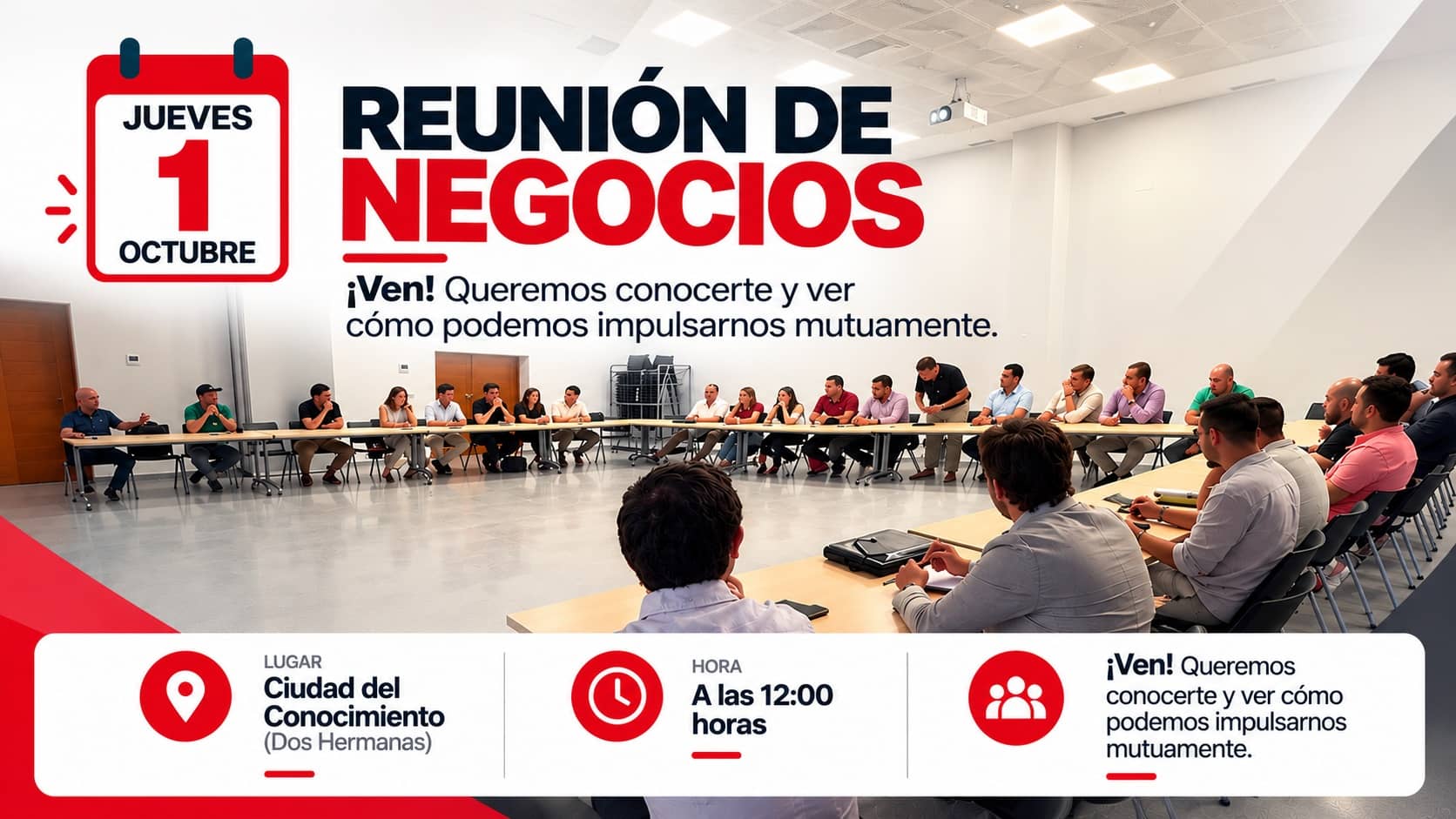 reunión empresarial dos hermanas sevilla 2026 octubre