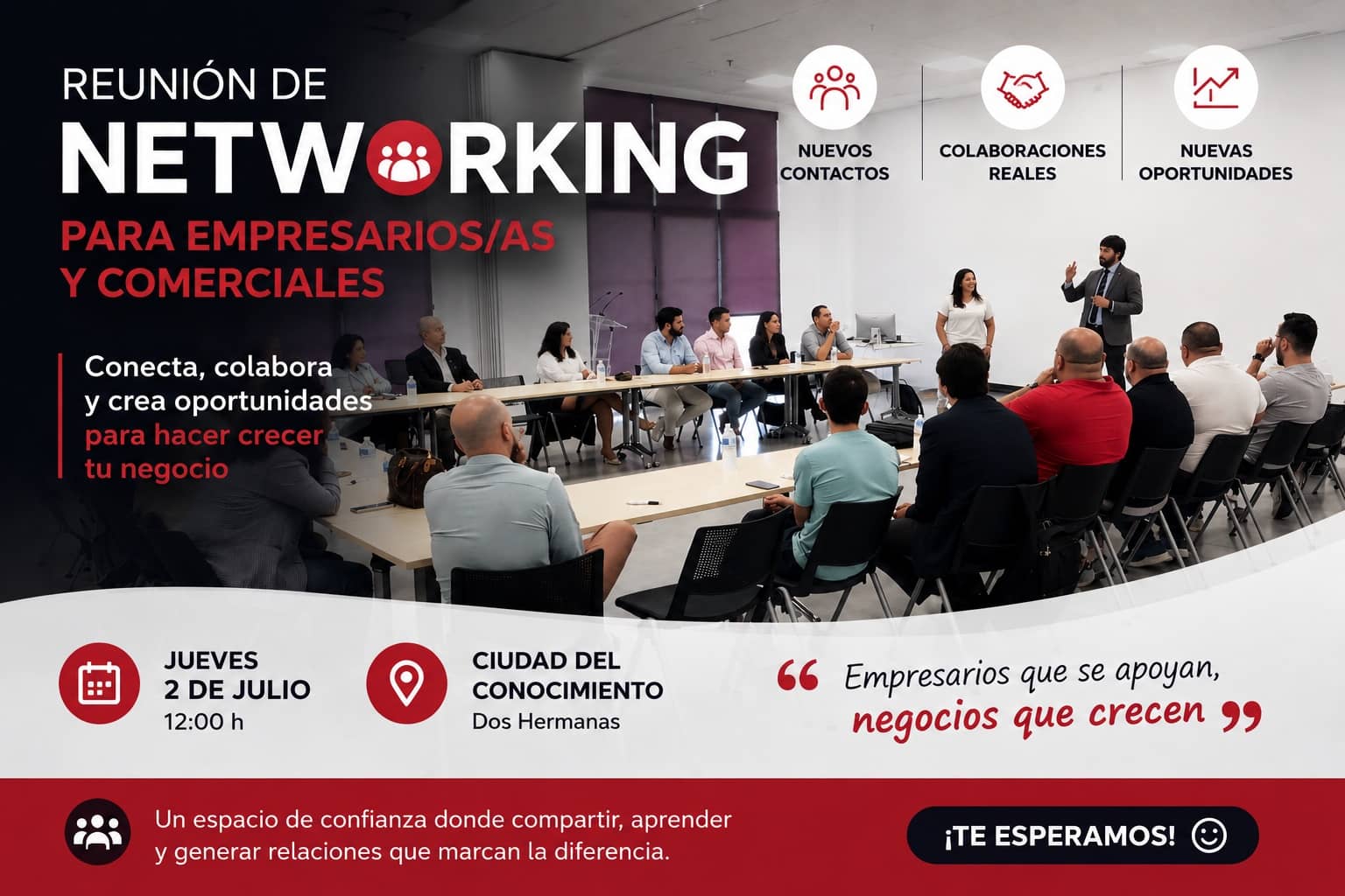 reunión empresarial dos hermanas sevilla julio 2026